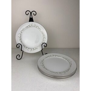 Sheffield Fine China Elegance 502 Luncheon Plates Set of 4 Japan 9 1/4"‎ Floral